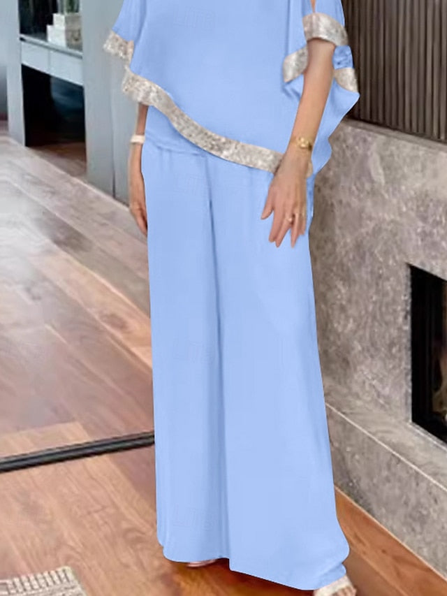 Pantsuit / Two Jumpsuit Mother Elegant of Bride Dress the Piece