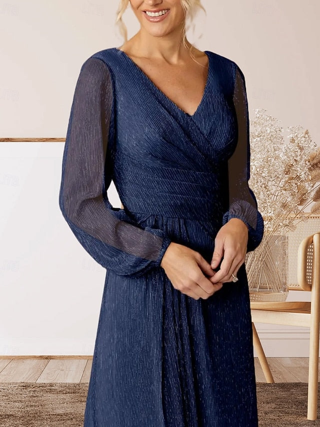 Mother Neck V the Guest A-Line Wedding Bride Dress of Elegant