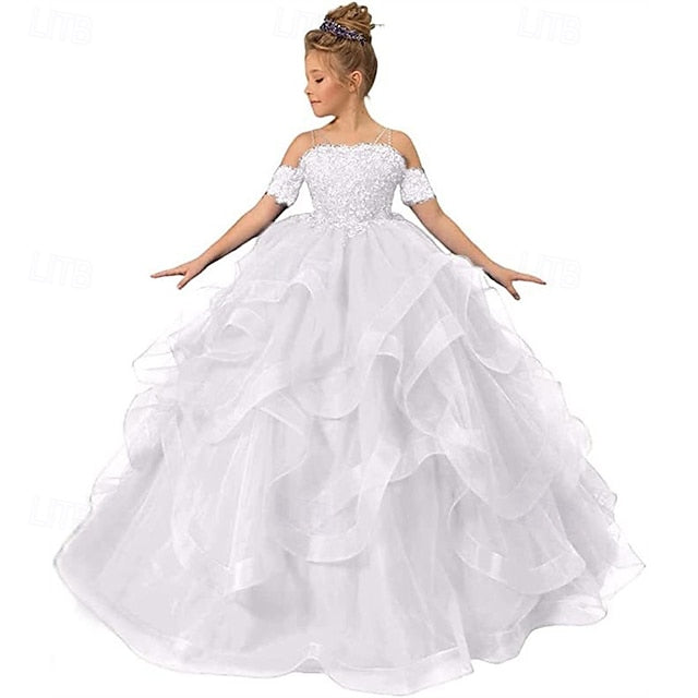 Girls' Flower Princess Dress Kid's Girl