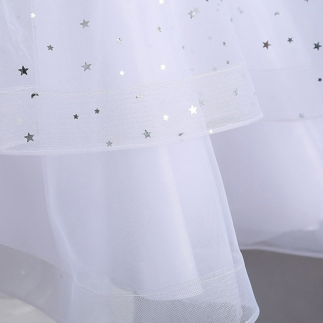 Color Sleeveless Solid Party Girls' Kids Dress