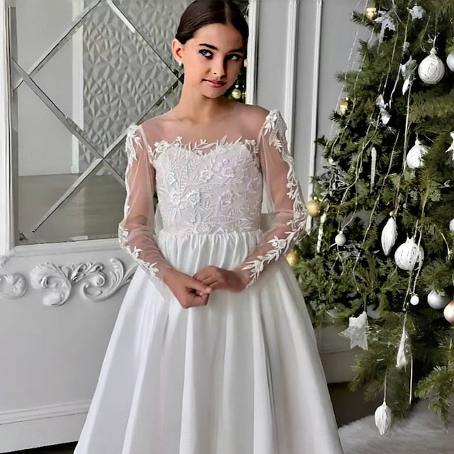 Girls' Party Communion First Dress Flower Girl