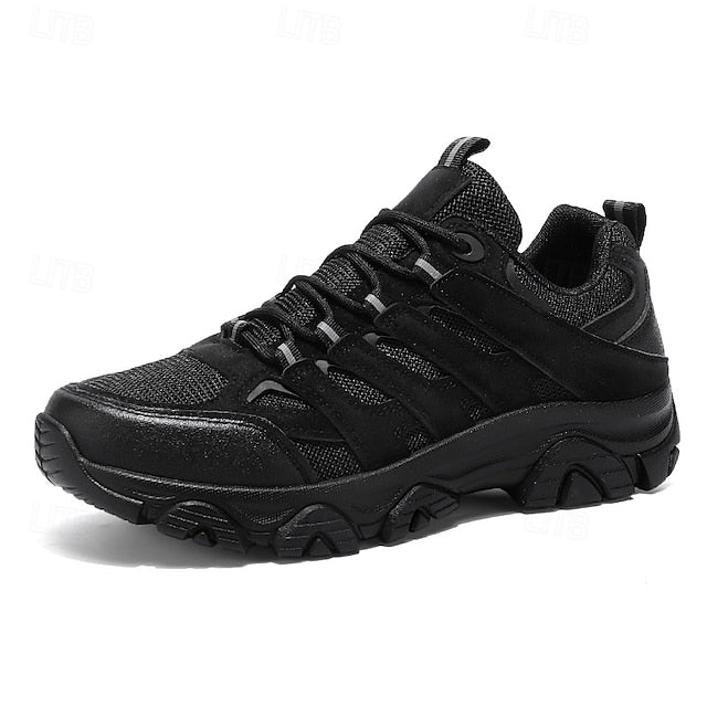 Men's Beige Outdoor Hiking Sneakers - Lightweight