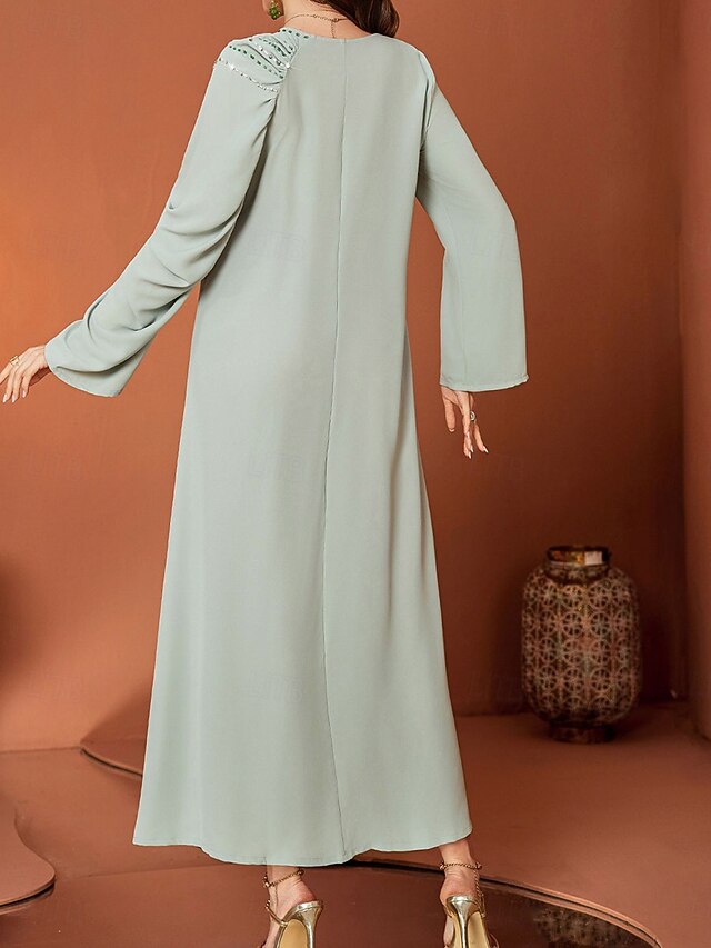 of Neck A-Line the V Dress Length Bride Elegant Floor Mother