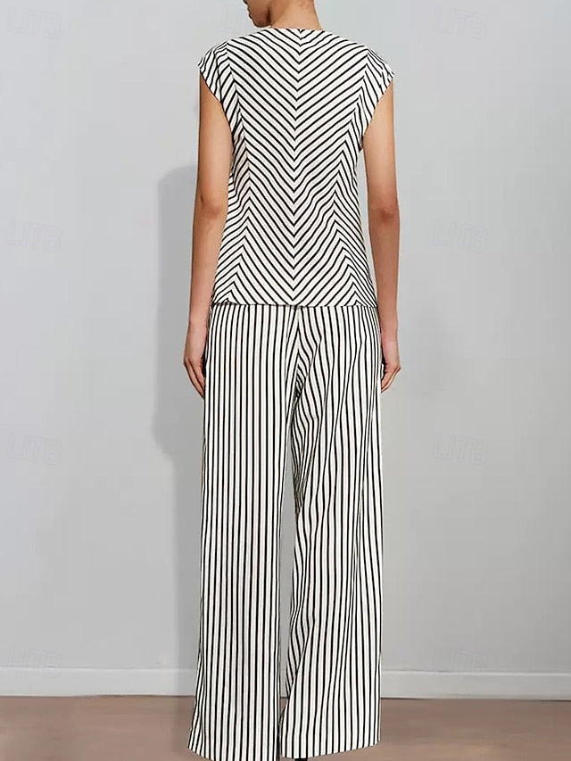 Bride of Two Pantsuit the Piece Print Mother Striped