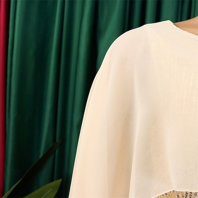 Neck of Elegant Mother Dress Bride Length Crew Floor the
