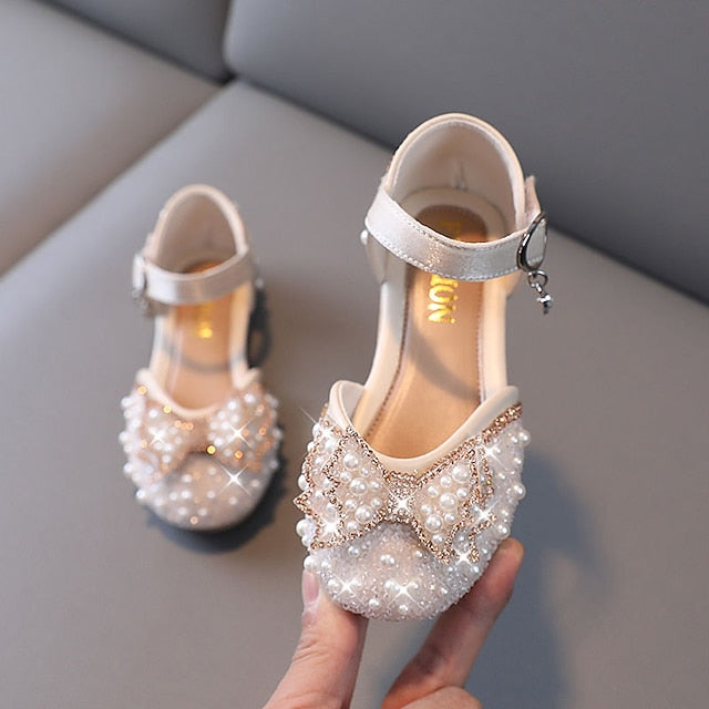 Lolita Flats PU Daily Dress Rubber Shoes Glitters Girls'
