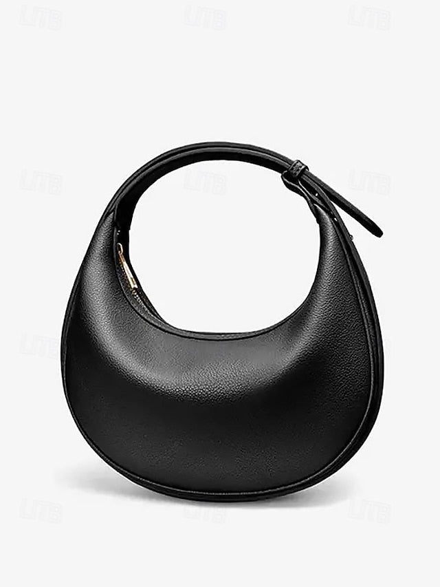 Women's - Bag White Elegant Stylish Crescent Shoulder