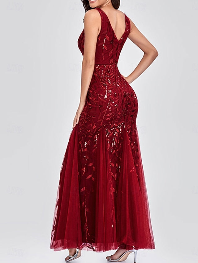 Mother V of Dress Party the Bride Floor Elegant Neck