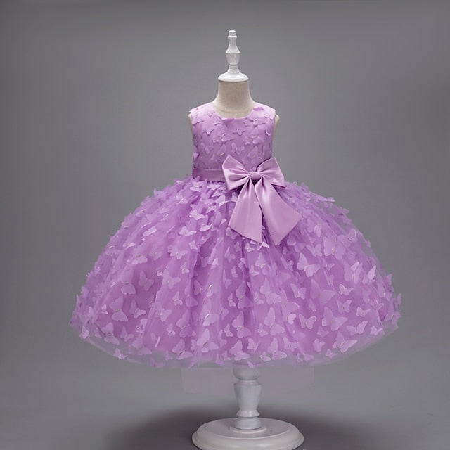 Kids Party Butterfly Dress Girl Flower Girls'