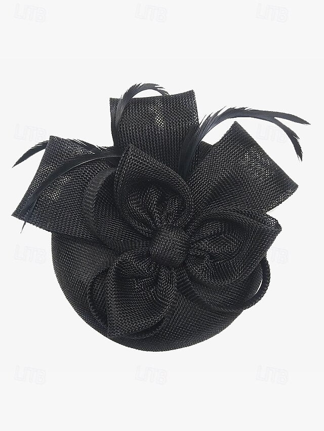 Bow Fascinator Feather Green Women's Hat Accents and with