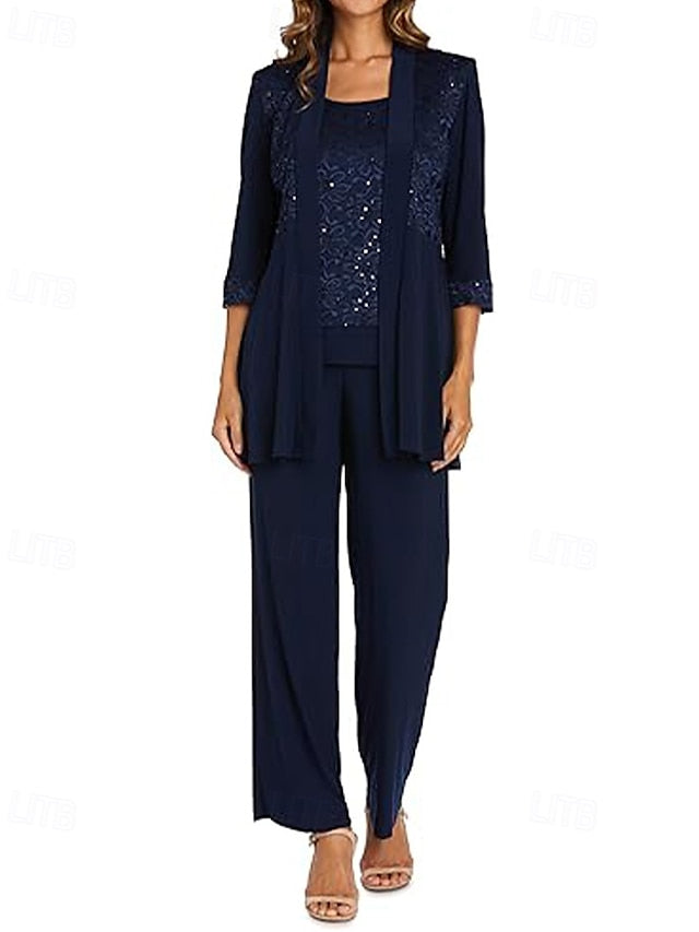 3 Bride the Mother of Elegant Piece Pantsuit Dress