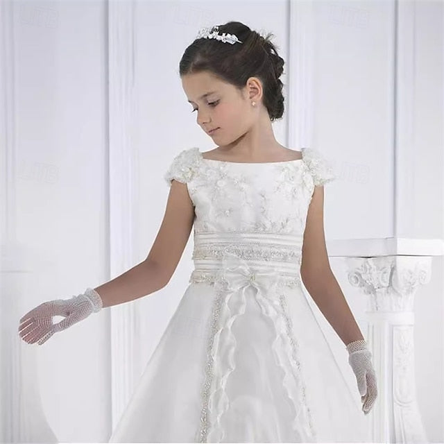 Kid's Girl Girls' Dress Flower Lace Formal