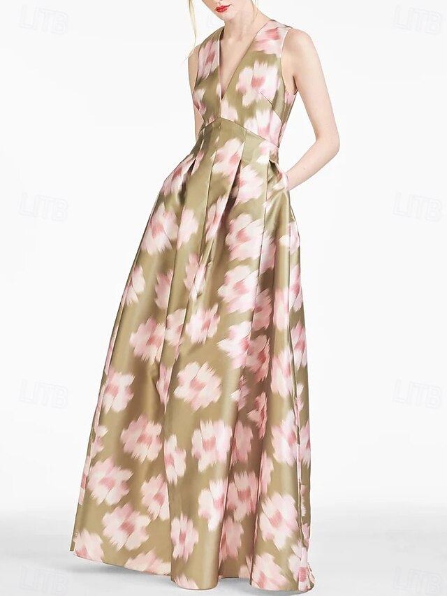Evening A-Line Dress Split High Beach Gown Wedding Formal