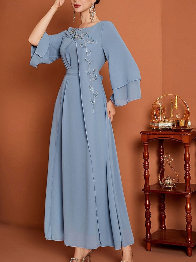 the Length A-Line Elegant Floor of Mother Neck Bride Dress V