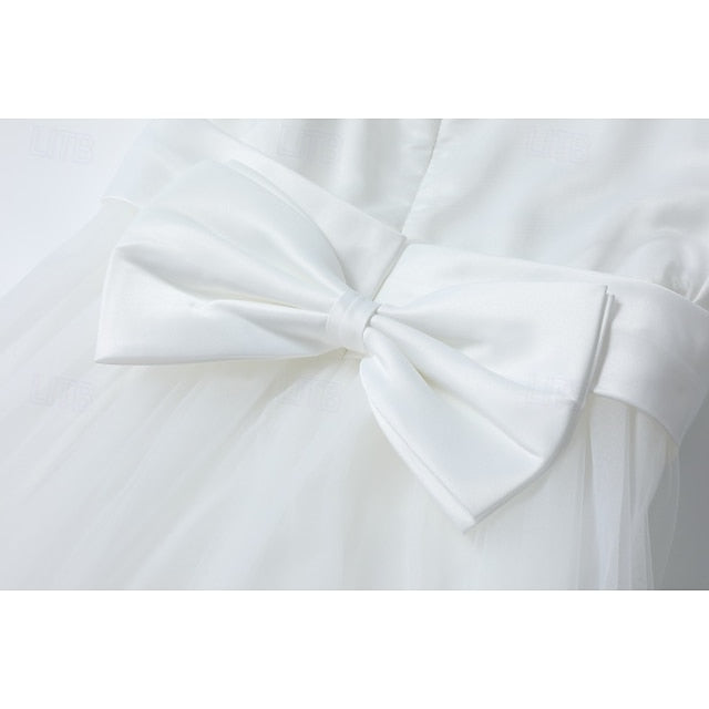 Sleeveless Girl Girls' Kids Wedding Dress Flower