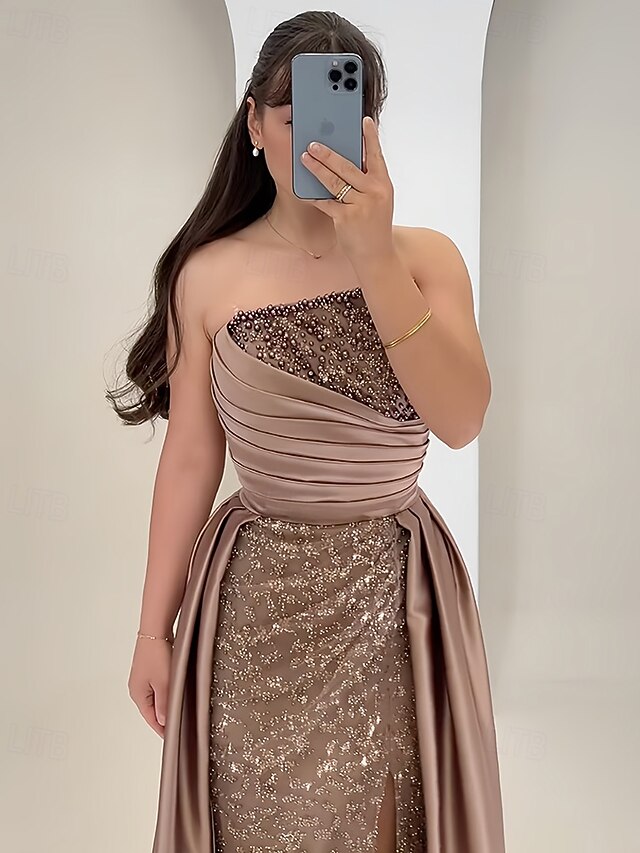 Gown Trumpet Elegant A-Line Mermaid Dress Formal Evening /