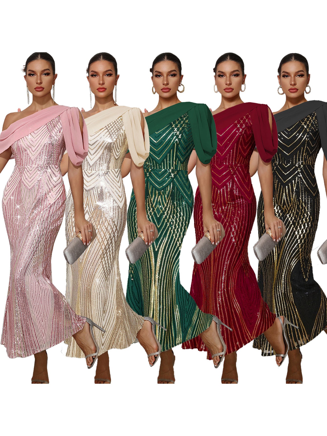 Long Gown Dress Mixed Wholesale