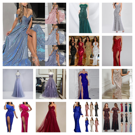 Long Gown Dress Mixed Wholesale