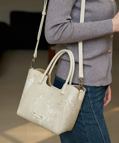 New Fashion Print 2025 Tote Large Capacity Bag Apricot