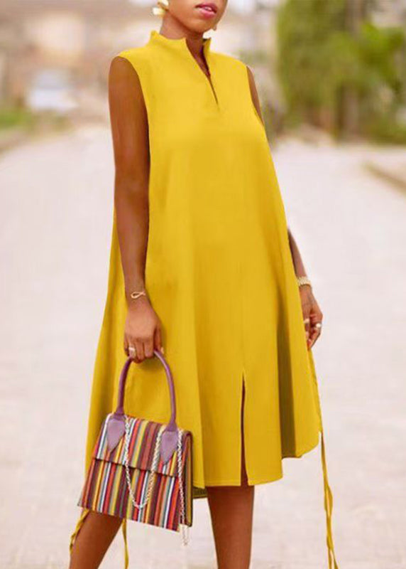 Print Stand Summer Green Dresses Boho Maxi Collar