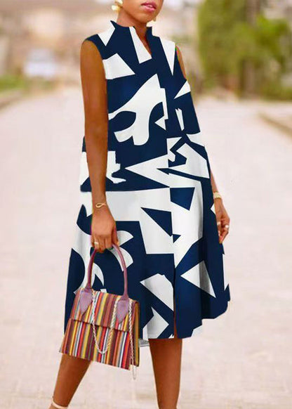Print Stand Summer Green Dresses Boho Maxi Collar