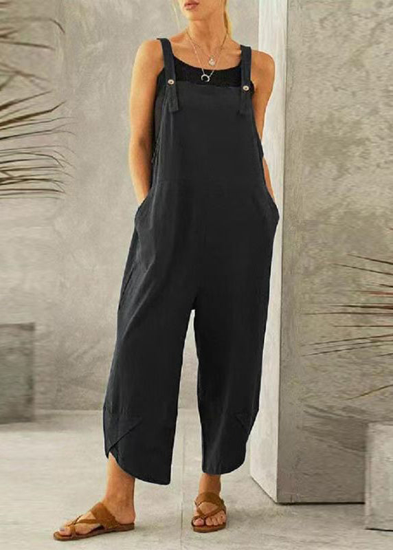 SampleBoutique Dark Grey Slash Neck Patchwork Jumpsuit Summer