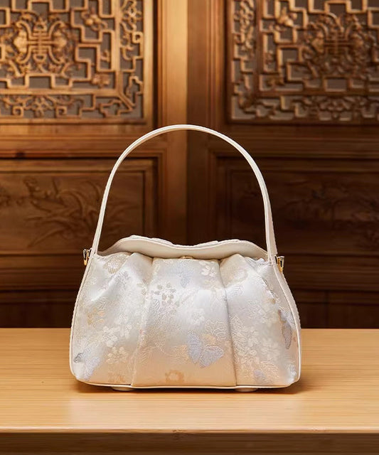 Style Bag Jacquard Tote Chinese Beige Versatile