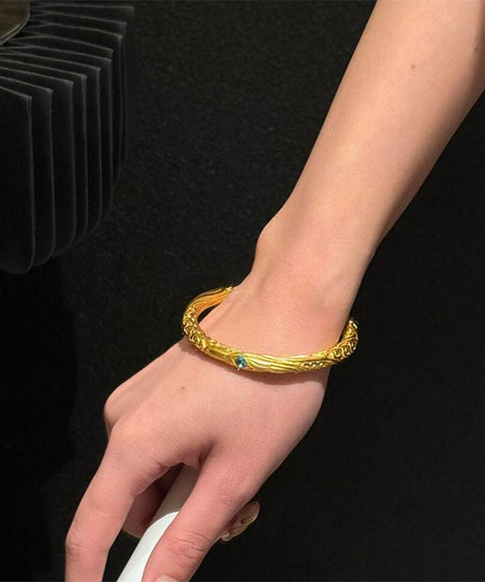 Antique Bangle Chinese Gold Style Overgild