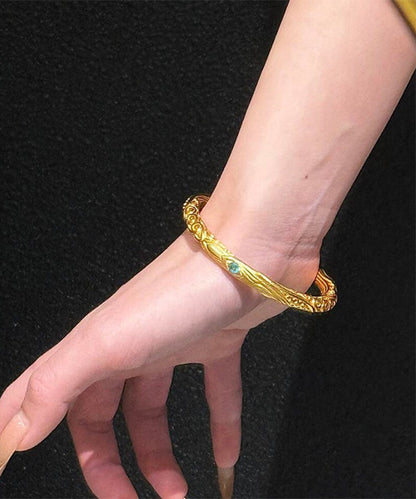 Antique Bangle Chinese Gold Style Overgild