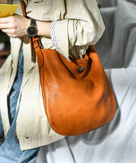 Messenger Bag Durable DIY CrossBody Leather Orange
