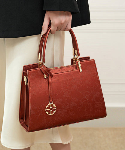 Tote Bag Elegant Jacquard Beige Versatile