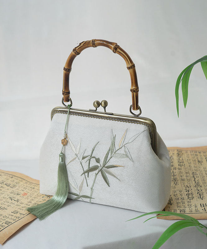 Bag New Bamboo Style Embroidery Tote Chinese Handmade