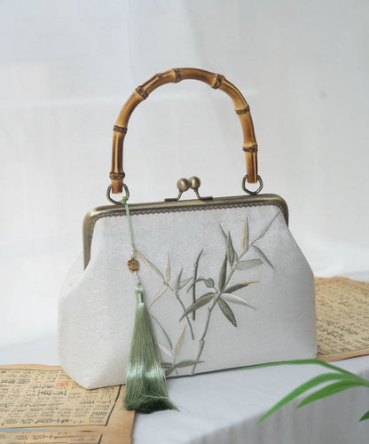 Bag New Bamboo Style Embroidery Tote Chinese Handmade