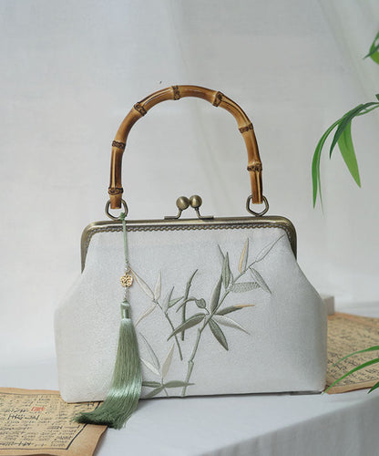 Bag New Bamboo Style Embroidery Tote Chinese Handmade