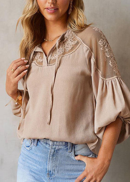 Italian Patchwork Chiffon Top Tulle Fall Green Army
