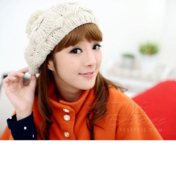Cable Knit Beret