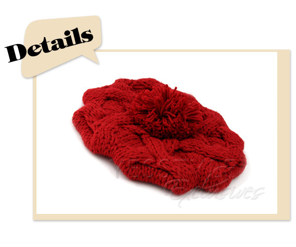 Cable Knit Beret