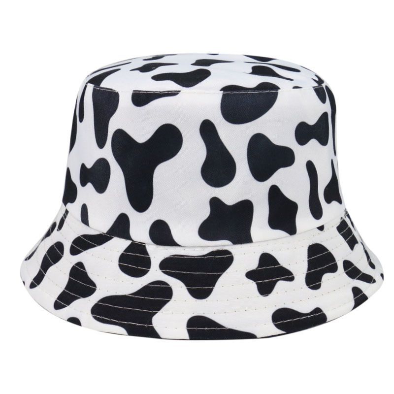 Bucket Milk Hat Print Cow