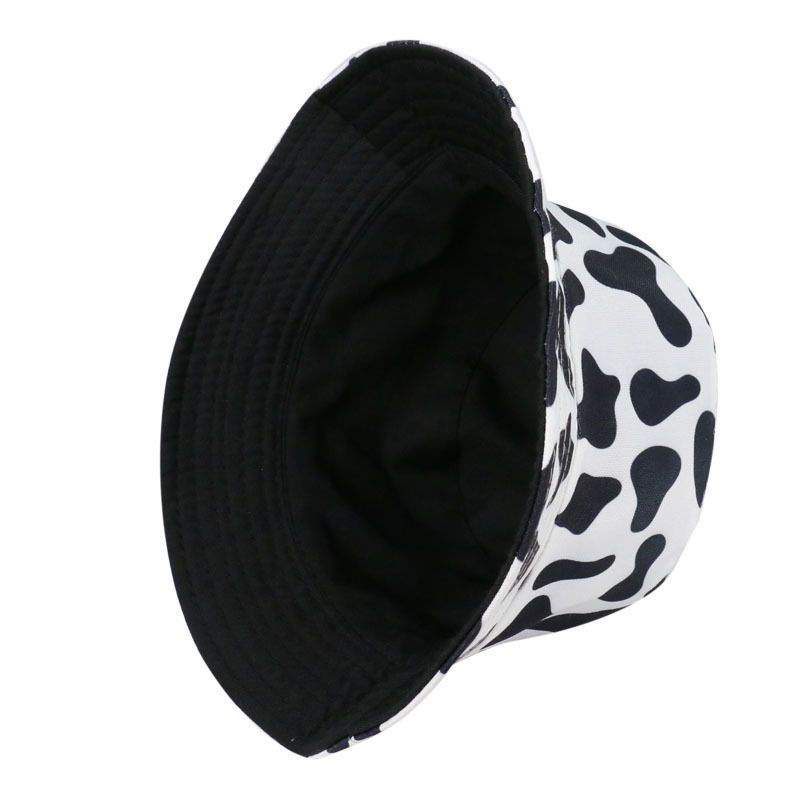 Bucket Milk Hat Print Cow