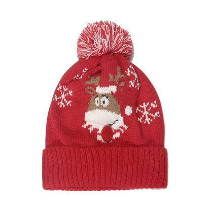 Sample Christmas Pom Pom Knit Beanie