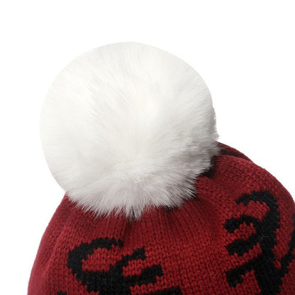 Sample Christmas Pom Pom Knit Beanie