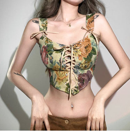Wholesale Sample Floral Corset Top