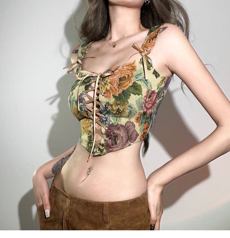 Wholesale Sample Floral Corset Top