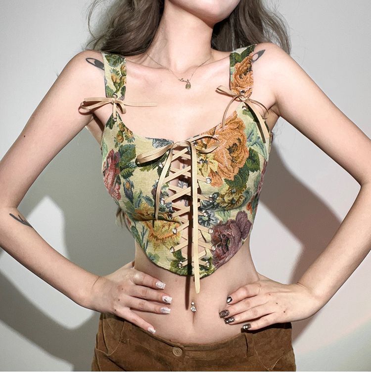 Wholesale Sample Floral Corset Top