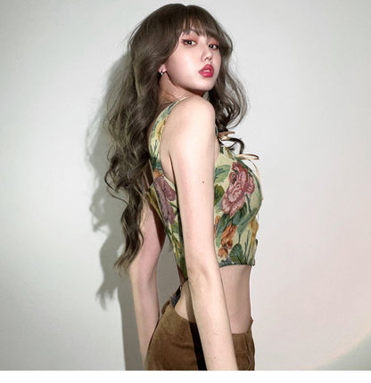 Wholesale Sample Floral Corset Top
