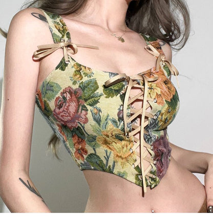 Wholesale Sample Floral Corset Top