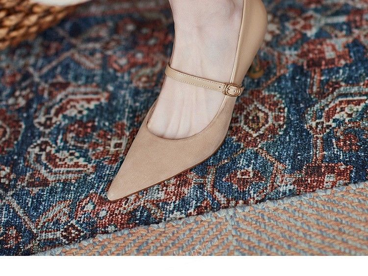 Sample Pointy-Toe Stiletto Heel Mary Jane Pumps