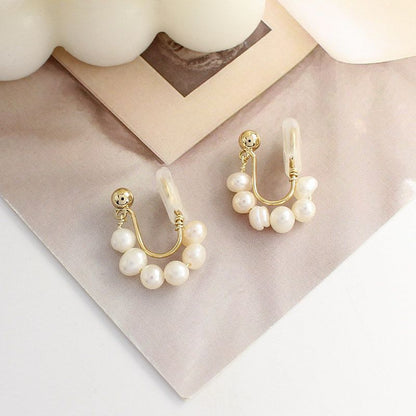 Faux / Pearl Clip-On Earring Drop
