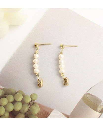 Faux / Pearl Clip-On Earring Drop