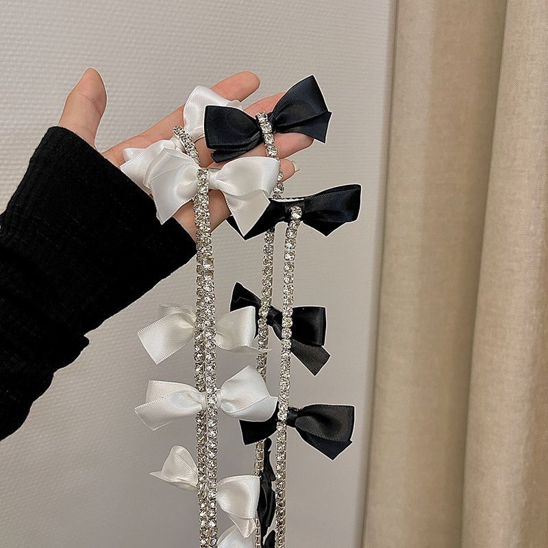 Bow Rhinestone Hair Clip